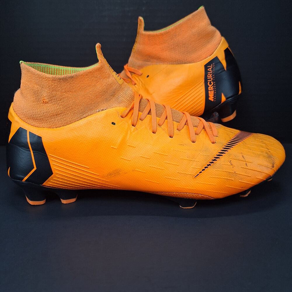 Nike Mercurial Superfly 6 Pro FG Mens 9 Total Orange AH7368-810 Soccer Cleats